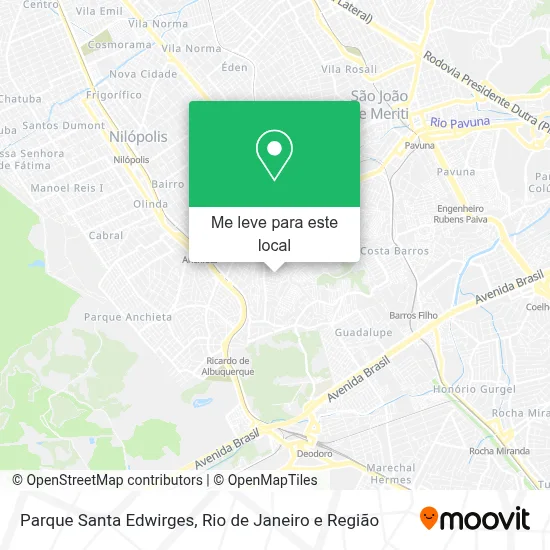 Parque Santa Edwirges mapa