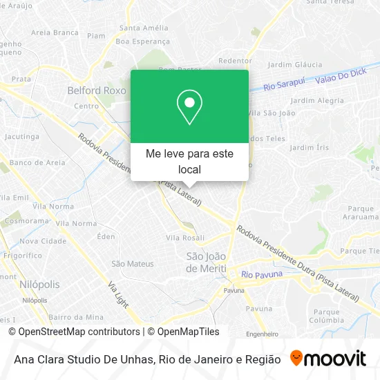 Ana Clara Studio De Unhas mapa