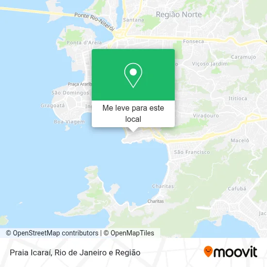 Praia Icaraí mapa