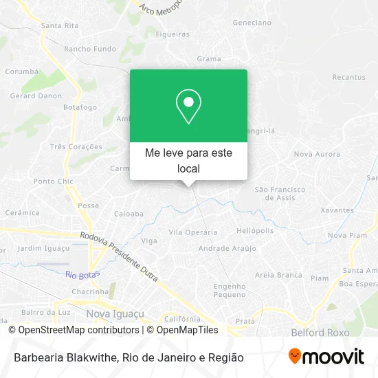 Barbearia Blakwithe mapa