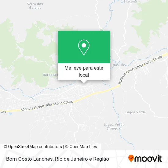 Bom Gosto Lanches mapa