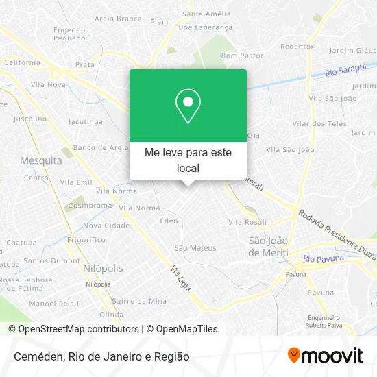 Ceméden mapa