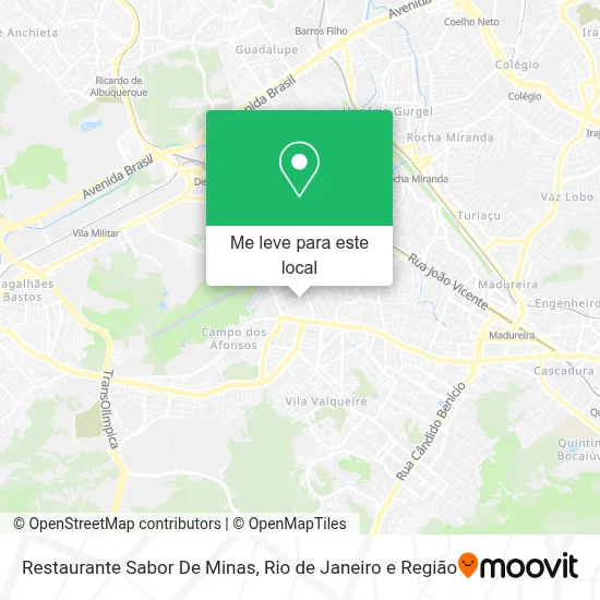 Restaurante Sabor De Minas mapa