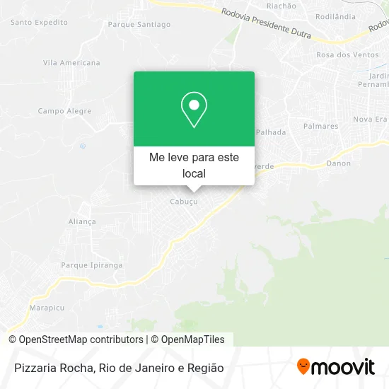 Pizzaria Rocha mapa