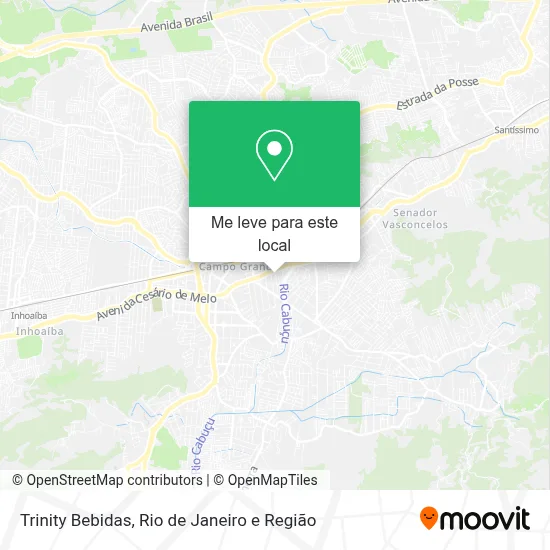Trinity Bebidas mapa