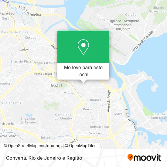 Convena mapa