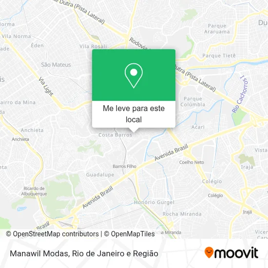 Manawil Modas mapa