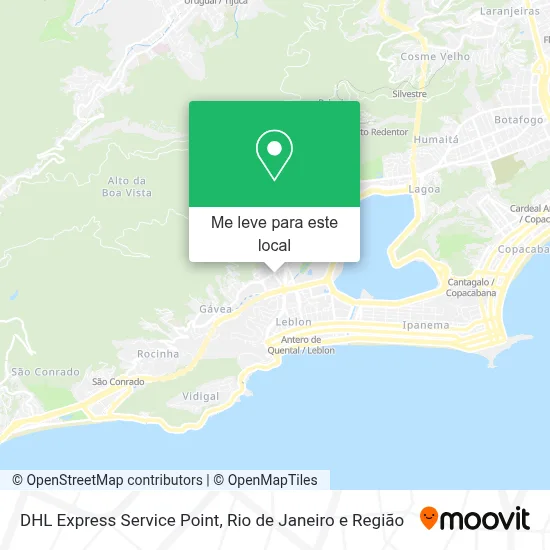 DHL Express Service Point mapa