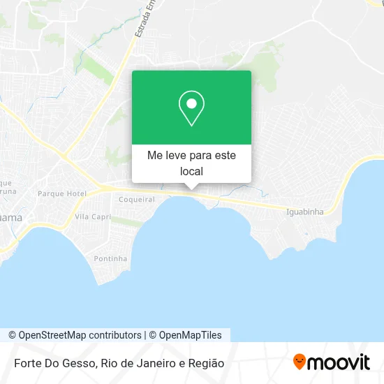 Forte Do Gesso mapa
