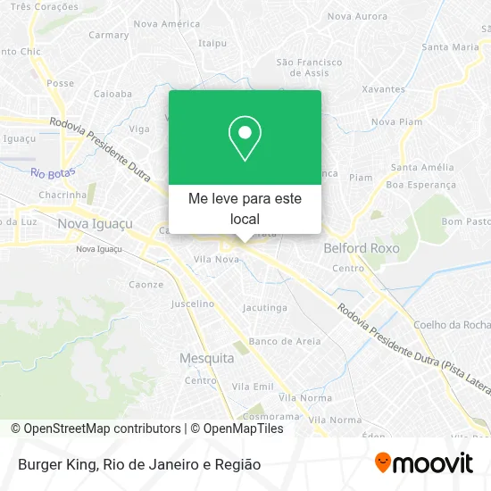 Burger King mapa