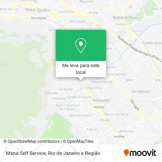 Maná Self Service mapa