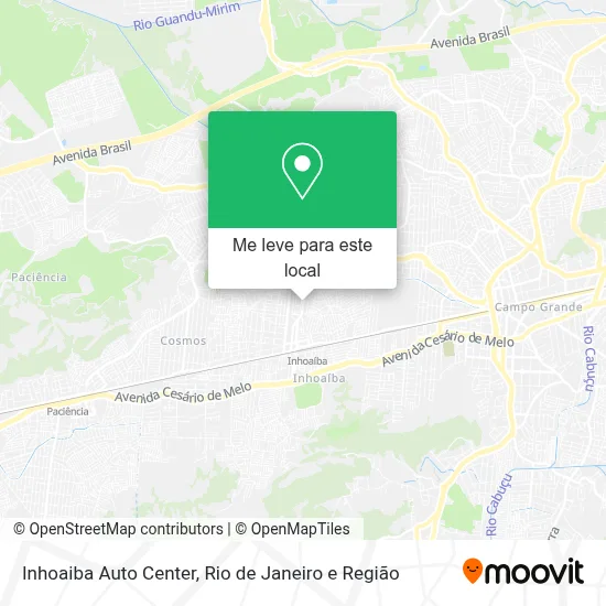 Inhoaiba Auto Center mapa