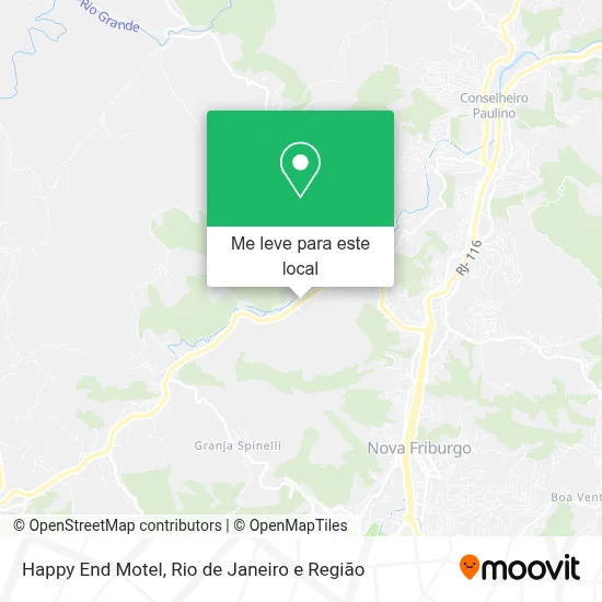 Happy End Motel mapa
