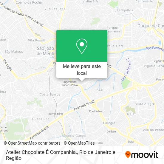 Atelier Chocolate É Companhia. mapa