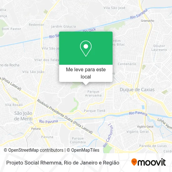 Projeto Social Rhemma mapa