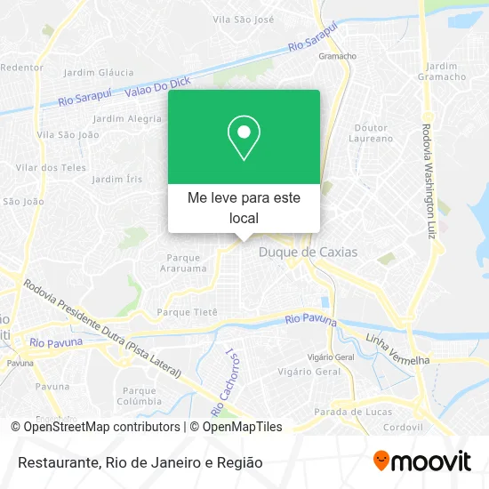 Restaurante mapa