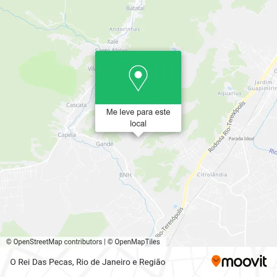 O Rei Das Pecas mapa