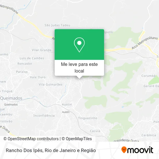 Rancho Dos Ipês mapa