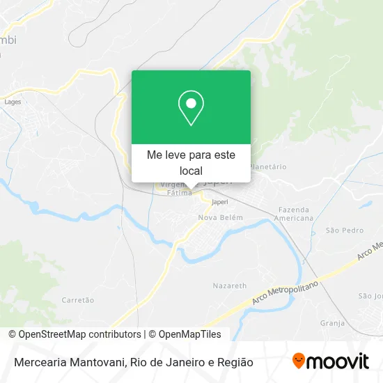 Mercearia Mantovani mapa