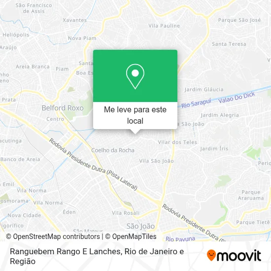 Ranguebem Rango E Lanches mapa