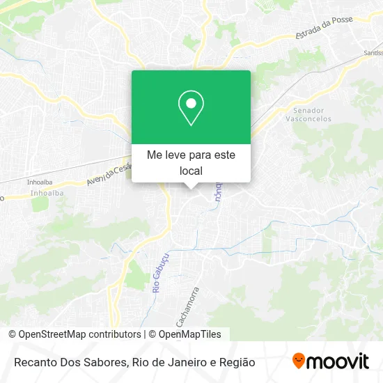 Recanto Dos Sabores mapa