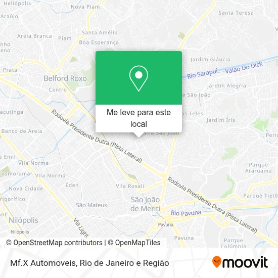 Mf.X Automoveis mapa