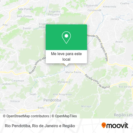 Rio Pendotiba mapa