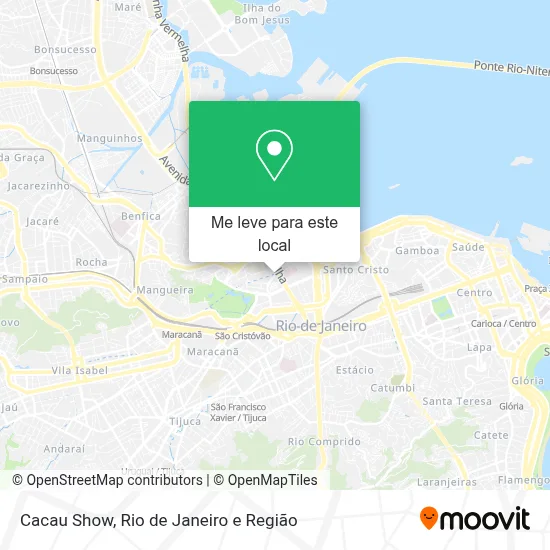 Cacau Show mapa