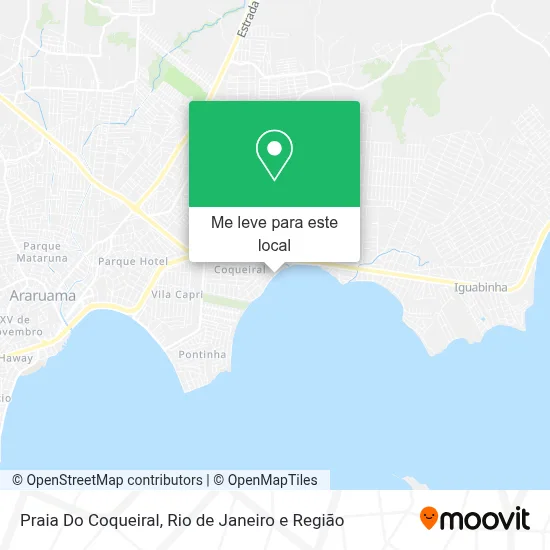 Praia Do Coqueiral mapa