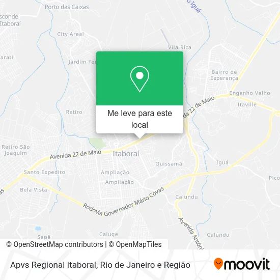 Apvs Regional Itaboraí mapa