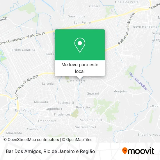 Bar Dos Amigos mapa