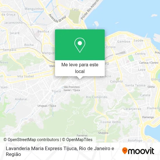 Lavanderia Maria Express Tijuca mapa