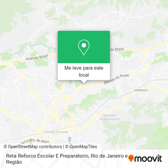Reta Reforco Escolar E Preparatorio mapa