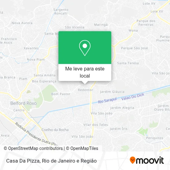 Casa Da Pizza mapa