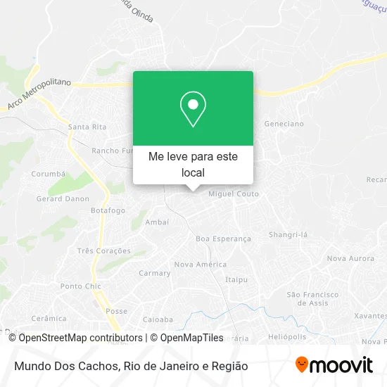 Mundo Dos Cachos mapa
