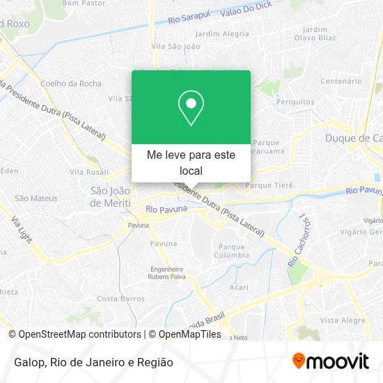 Galop mapa