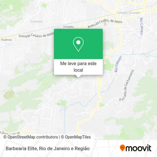 Barbearia Elite mapa