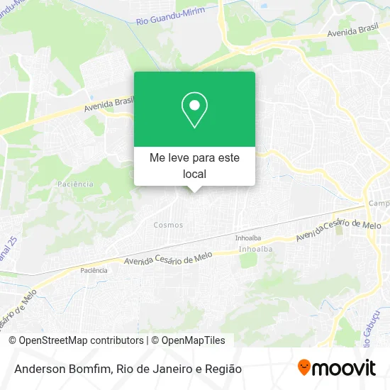 Anderson Bomfim mapa
