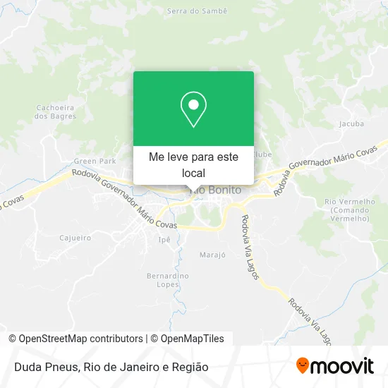 Duda Pneus mapa