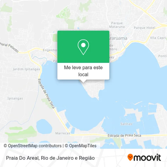 Praia Do Areal mapa