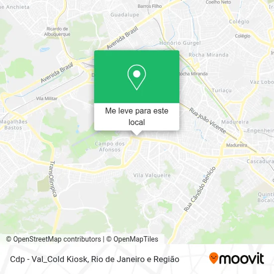 Cdp - Val_Cold Kiosk mapa