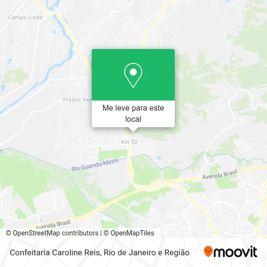 Confeitaria Caroline Reis mapa