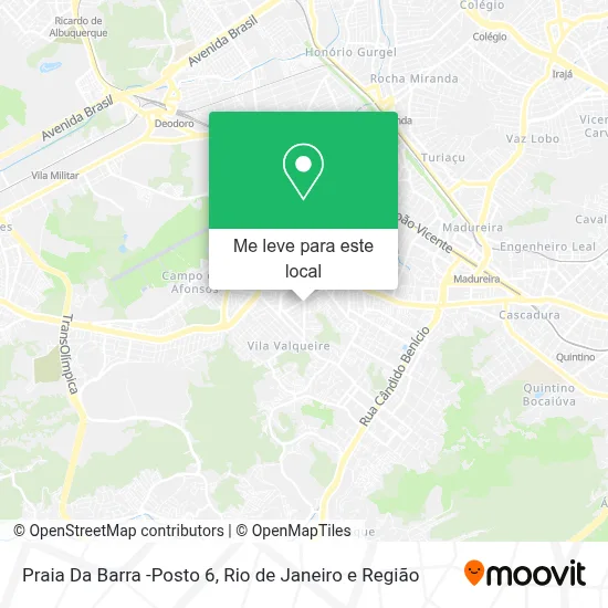 Praia Da Barra -Posto 6 mapa