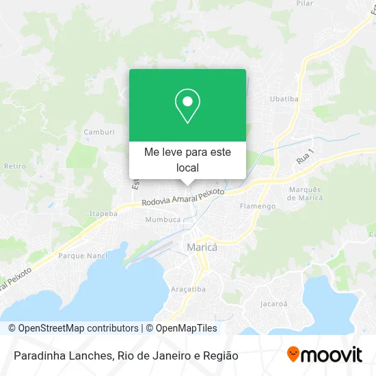 Paradinha Lanches mapa
