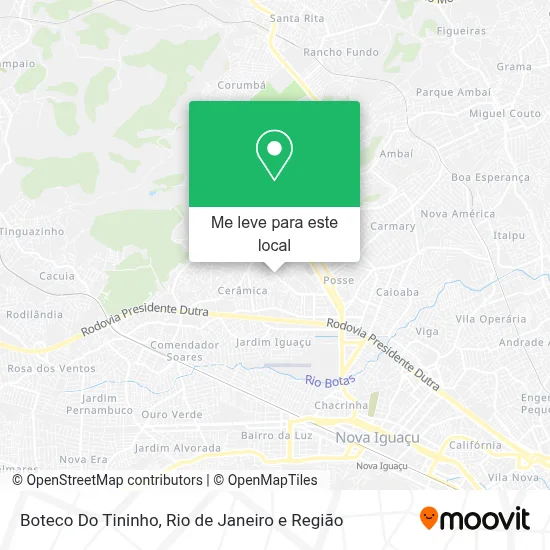 Boteco Do Tininho mapa