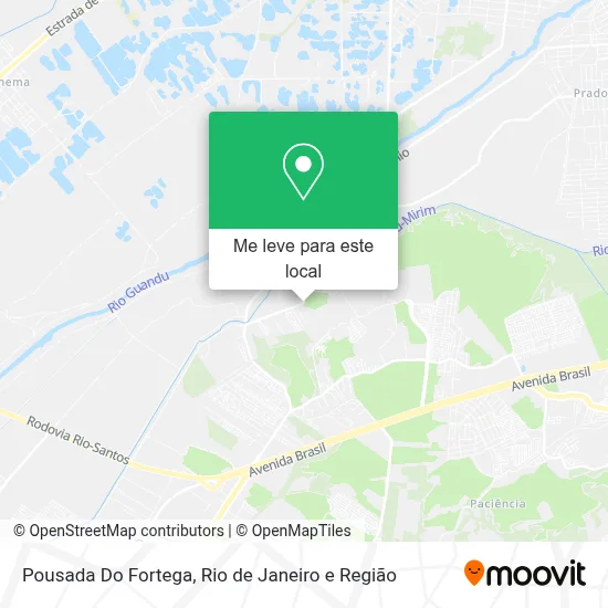 Pousada Do Fortega mapa