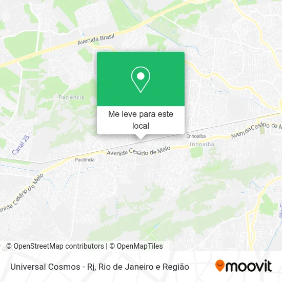 Universal Cosmos - Rj mapa