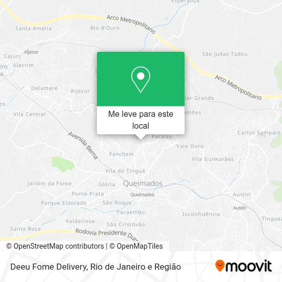 Deeu Fome Delivery mapa