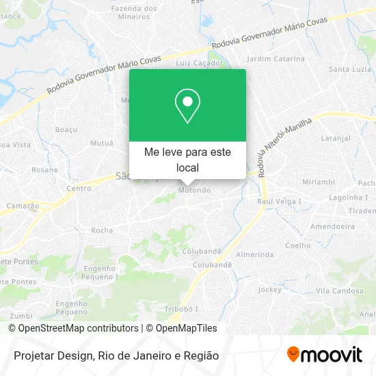 Projetar Design mapa
