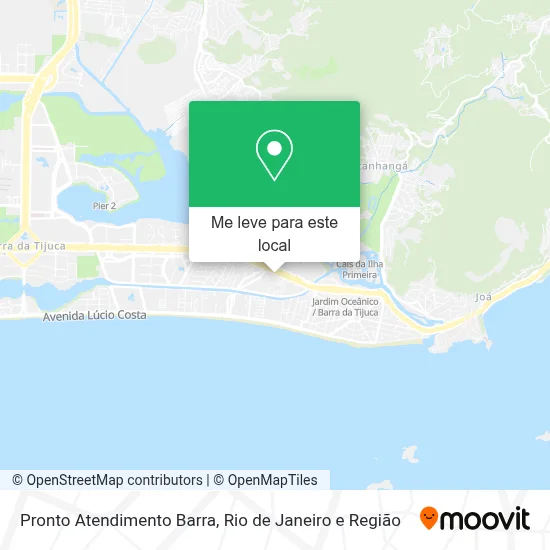 Pronto Atendimento Barra mapa